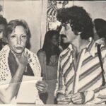 O poeta José Mario Rodrigues e Clarice Lispector, durante sua visita ao Recife, em 1976.