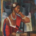 Retrato de mulata - 1955, dimensões: 100x81cm, Tipo: Pintura, Meio: Oil on canvas