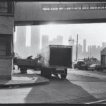 On-the-first-day-of-shooting-the-photographer-and-his-assistant-emerged-from-the-Holland-Tunnel-just-after-sunrise